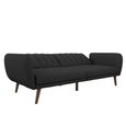 Novogratz Brittany Futon Sofa Bed - Dark Grey Linen - 2115029NUK