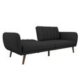 Novogratz Brittany Futon Sofa Bed - Dark Grey Linen - 2115029NUK
