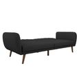 Novogratz Brittany Futon Sofa Bed - Dark Grey Linen - 2115029NUK