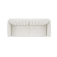 Novogratz Brittany Futon Sofa Bed - Light Grey Linen Fabric - 2115429NUK