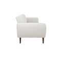 Novogratz Brittany Futon Sofa Bed - Light Grey Linen Fabric - 2115429NUK