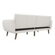 Novogratz Brittany Futon Sofa Bed - Light Grey Linen Fabric - 2115429NUK