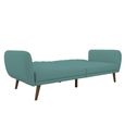 Novogratz Brittany Futon Sofa Bed - Light Blue Linen Fabric - 2115829NUK