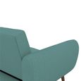 Novogratz Brittany Futon Sofa Bed - Light Blue Linen Fabric - 2115829NUK