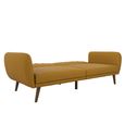 Novogratz Brittany Futon Sofa Bed - Mustard Linen Fabric - 2115929NUK
