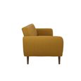 Novogratz Brittany Futon Sofa Bed - Mustard Linen Fabric - 2115929NUK