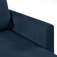 Novogratz Chapman Sectional Sofa - Blue Velvet Fabric - DA037SEC-BLUK