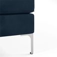 Novogratz Chapman Sectional Sofa - Blue Velvet Fabric - DA037SEC-BLUK
