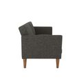 Novogratz Regal Futon Sofa Bed - Grey Linen Fabric - 2180429NUK