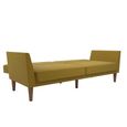 Novogratz Regal Futon Sofa Bed - Mustard Linen Fabric - 2180329NUK