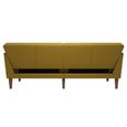 Novogratz Regal Futon Sofa Bed - Mustard Linen Fabric - 2180329NUK