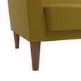 Novogratz Regal Futon Sofa Bed - Mustard Linen Fabric - 2180329NUK