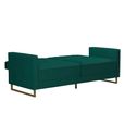 Novogratz Skylar Sofa Bed - Green Velvet Fabric - 2358979NUK