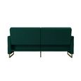 Novogratz Skylar Sofa Bed - Green Velvet Fabric - 2358979NUK