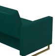 Novogratz Skylar Sofa Bed - Green Velvet Fabric - 2358979NUK