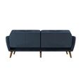 Novogratz Tallulah Futon Sofa Bed - Blue Velvet Fabric - 2144679NUK