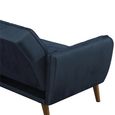 Novogratz Tallulah Futon Sofa Bed - Blue Velvet Fabric - 2144679NUK