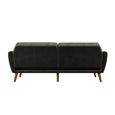 Novogratz Tallulah Futon Sofa Bed - Grey Velvet Fabric - 2144479NUK
