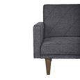 Paxson Sofa Bed - 3 Seater - Dark Grey Linen Fabric - 2110429UK