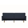 Paxson Sofa Bed - 3 Seater - Navy Blue Linen Fabric - 2110629UK