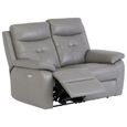 Sophia Sofa - 2 Seater - Electric Recliner - Grey Leather