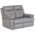 Sophia Sofa - 2 Seater - Electric Recliner - Grey Leather