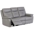 Sophia Sofa - 3 Seater - Electric Recliner - Grey Leather