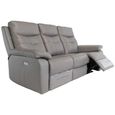 Sophia Sofa - 3 Seater - Electric Recliner - Grey Leather