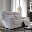 Havana Sofa - 3 Seater - Electric Recliner - Silver Grey Fabric