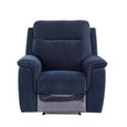 Havana Armchair - Electric Recliner - Blue Fabric