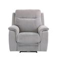 Havana Armchair - Electric Recliner - Silver Grey Fabric