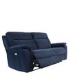 Havana Sofa - 3 Seater - Electric Recliner - Blue Fabric