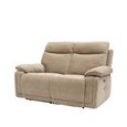 Cadenza Sofa - 2 Seater - Electric Recliner - Camel Fabric