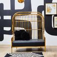 Eliza Sofa - 2 Seater - Gold Metal Frame with Dome Cage