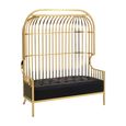 Eliza Sofa - 2 Seater - Gold Metal Frame with Dome Cage