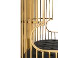 Eliza Sofa - 2 Seater - Gold Metal Frame with Dome Cage
