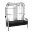 Eliza Sofa - 2 Seater - Silver Metal Frame with Dome Cage