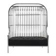 Eliza Sofa - 2 Seater - Silver Metal Frame with Dome Cage