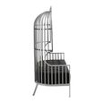 Eliza Sofa - 2 Seater - Silver Metal Frame with Dome Cage