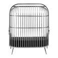Eliza Sofa - 2 Seater - Silver Metal Frame with Dome Cage