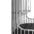 Eliza Sofa - 2 Seater - Silver Metal Frame with Dome Cage