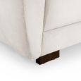 Azzuro Sofa - Cream Velvet Fabric - 2 Seater
