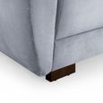 Azzuro Sofa - Grey Velvet Fabric - 2 Seater