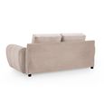 Azzuro Sofa - Mocha Velvet Fabric - 2 Seater