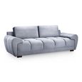 Azzuro Sofa Set - Grey Velvet Fabric - 3+2 Seater