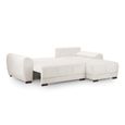 Azzuro Universal Corner Sofa Bed - Cream - Storage