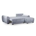 Azzuro Universal Corner Sofa Bed - Grey - Storage