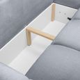 Azzuro Universal Corner Sofa Bed - Grey - Storage