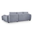 Azzuro Universal Corner Sofa Bed - Grey - Storage