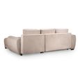 Azzuro Universal Corner Sofa Bed - Mocha - Storage
